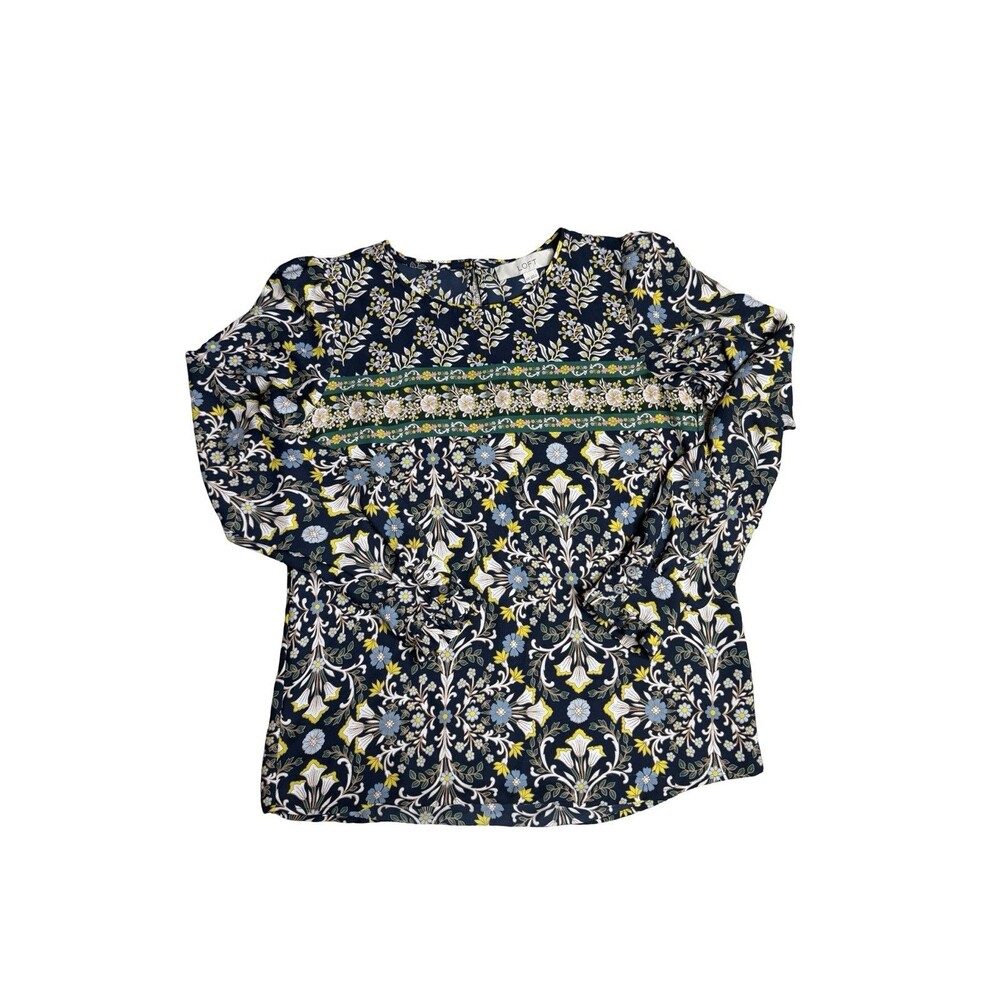 Loft Womens Floral Blouse Size XXSmall Work Wear Business Casual